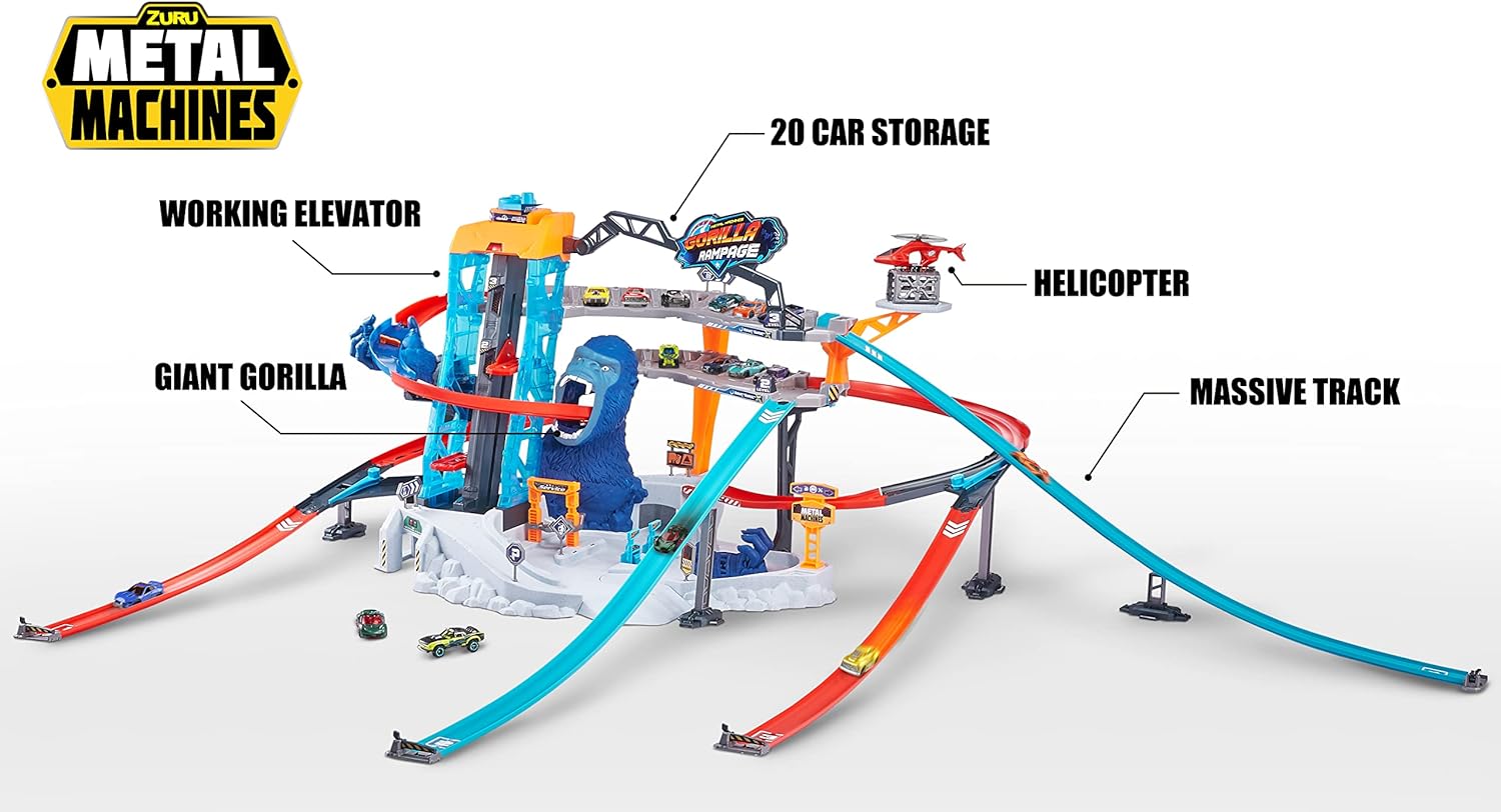 1-ZURU METAL MACHINES-Playset-Gorilla Rampage