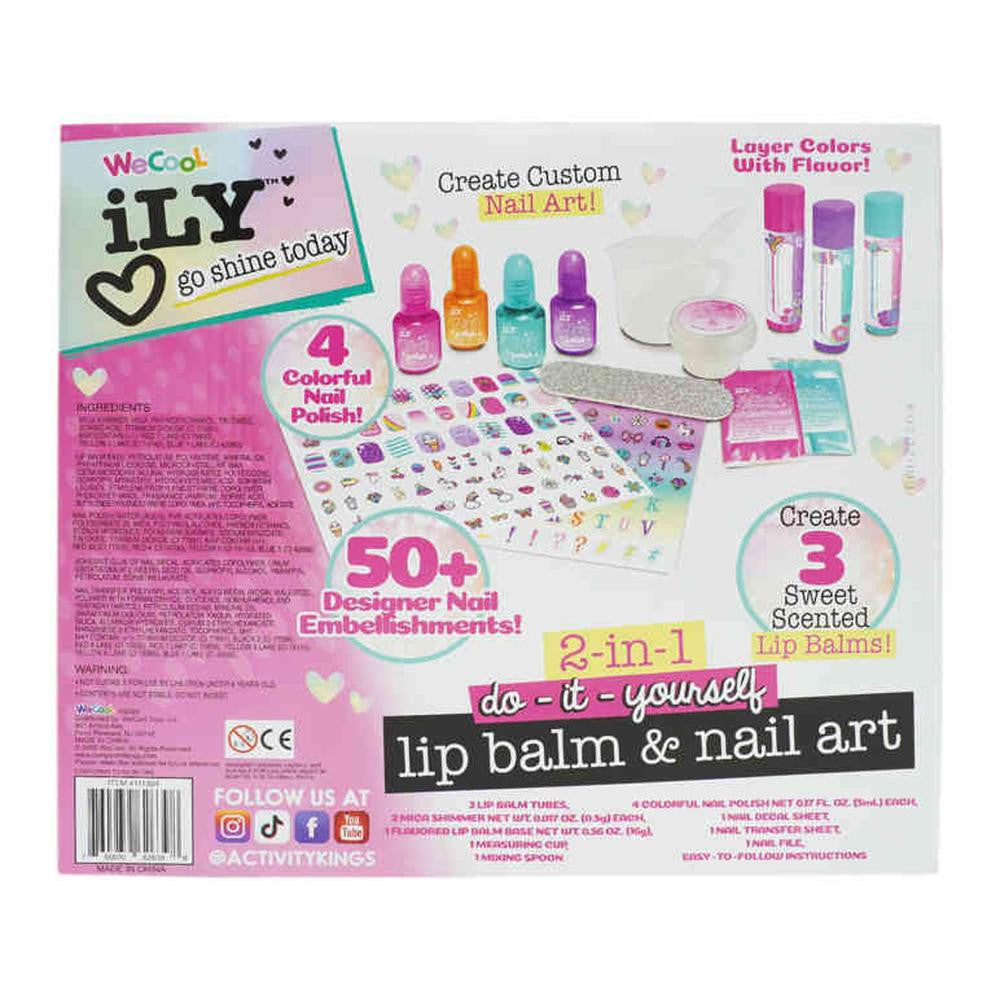 WECOOL 2-in-1 Lip Balm & Nail Art Kit