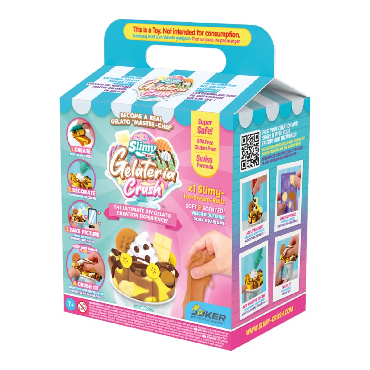 Slimy Gelateria Rolls DIY Dessert Slime Sensory Play Kit