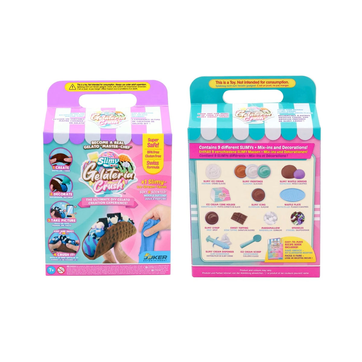 Slimy Gelateria Tacos DIY Dessert Slime Sensory Play Kit