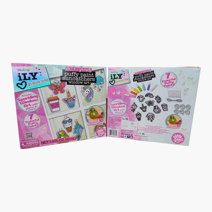 WeCool iLY DIY Puffy Paint Suncatchers Kit – 25 Pieces