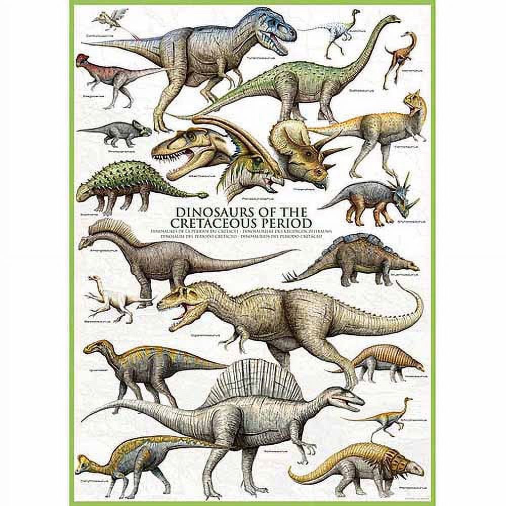 Puzzle 1000 Dinosaurs Of Cretaceous Period