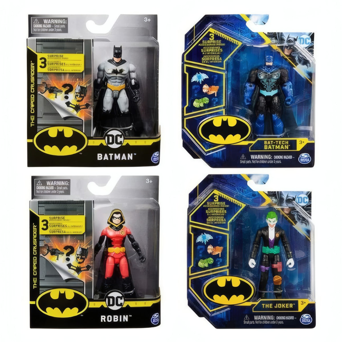 DC Comics Batman 4-Inch Action Figure with Mystery Accessories – Assorted (3+ Years)