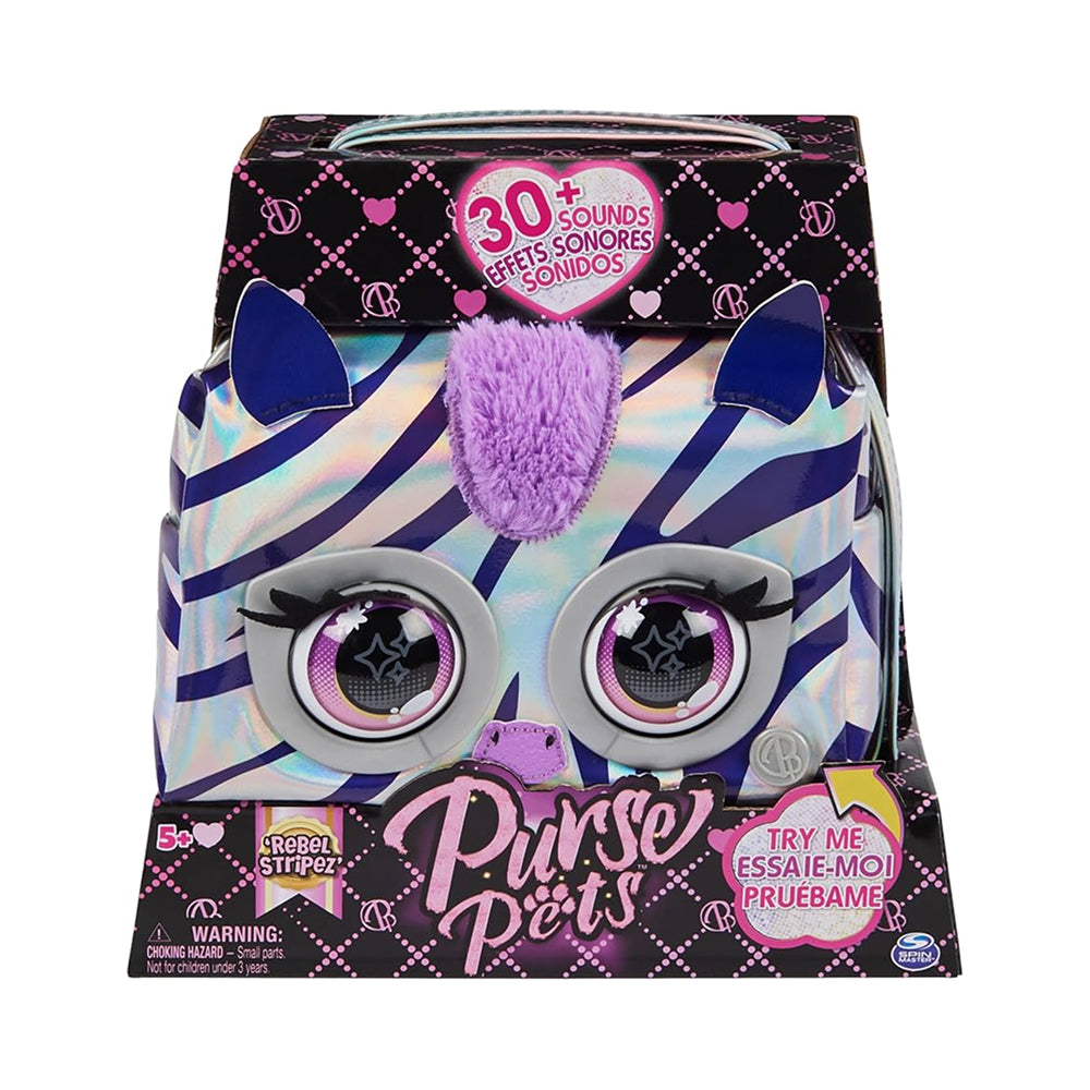 Purse Pets Metallic Magic Zebra
