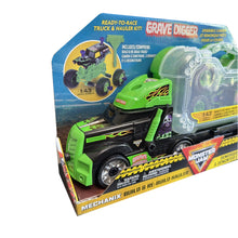 Monster Jam Mechanix Grave Digger Build & Re-Build Hauler