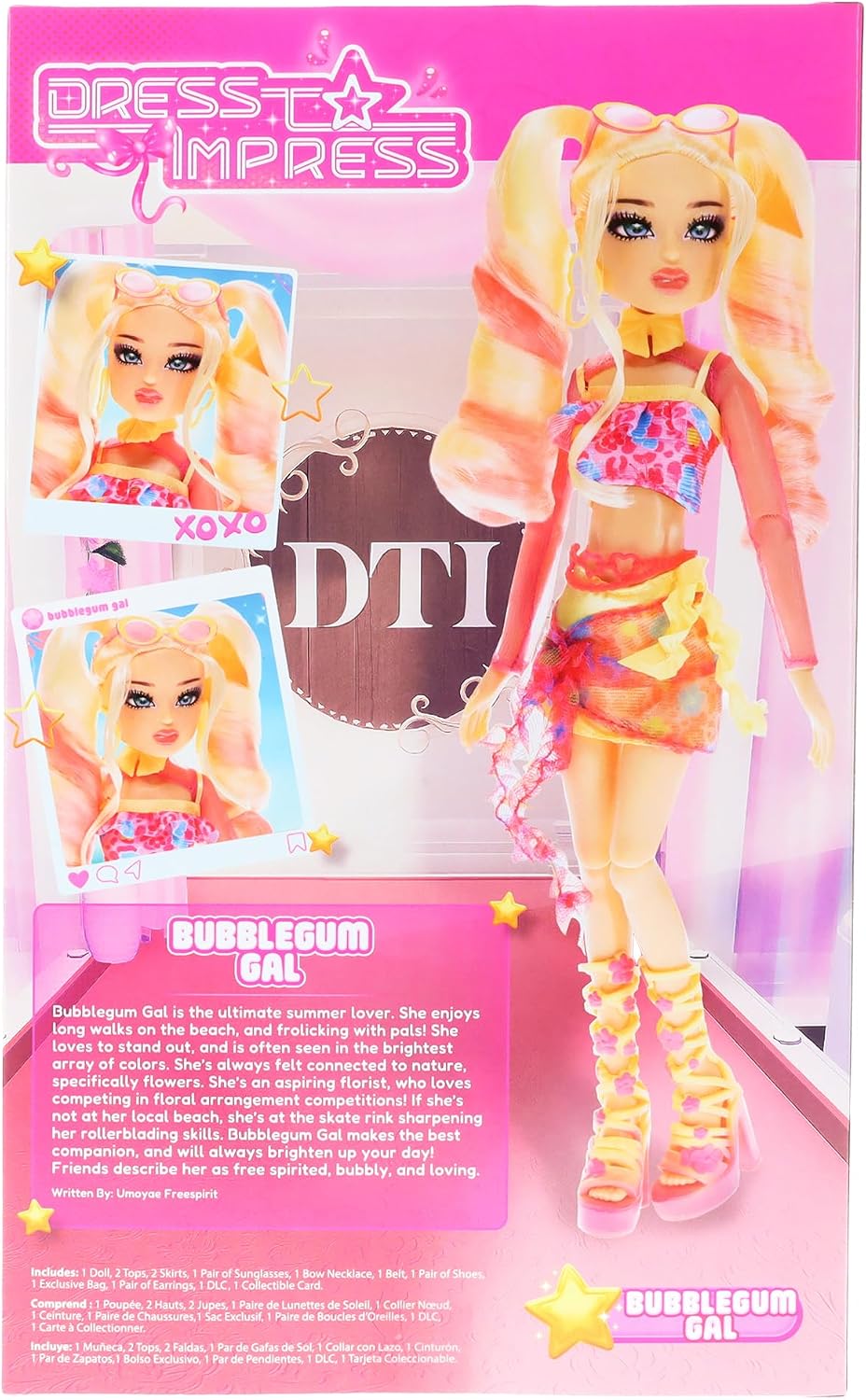 Dress To Impress Bubblegum Gal Fashion Doll 29 cm