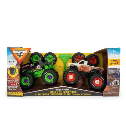 Monster Jam Grave Digger & Zombie Build ’N Re-Build 2-Pack