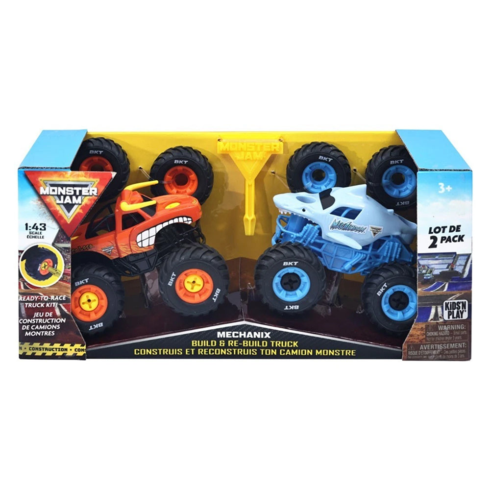Monster Jam El Toro Loco & Megalodon Build ’N Re-Build 2-Pack