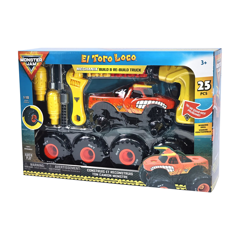 Monster Jam El Toro Loco Mechanix Build ’N Re-Build 1:18