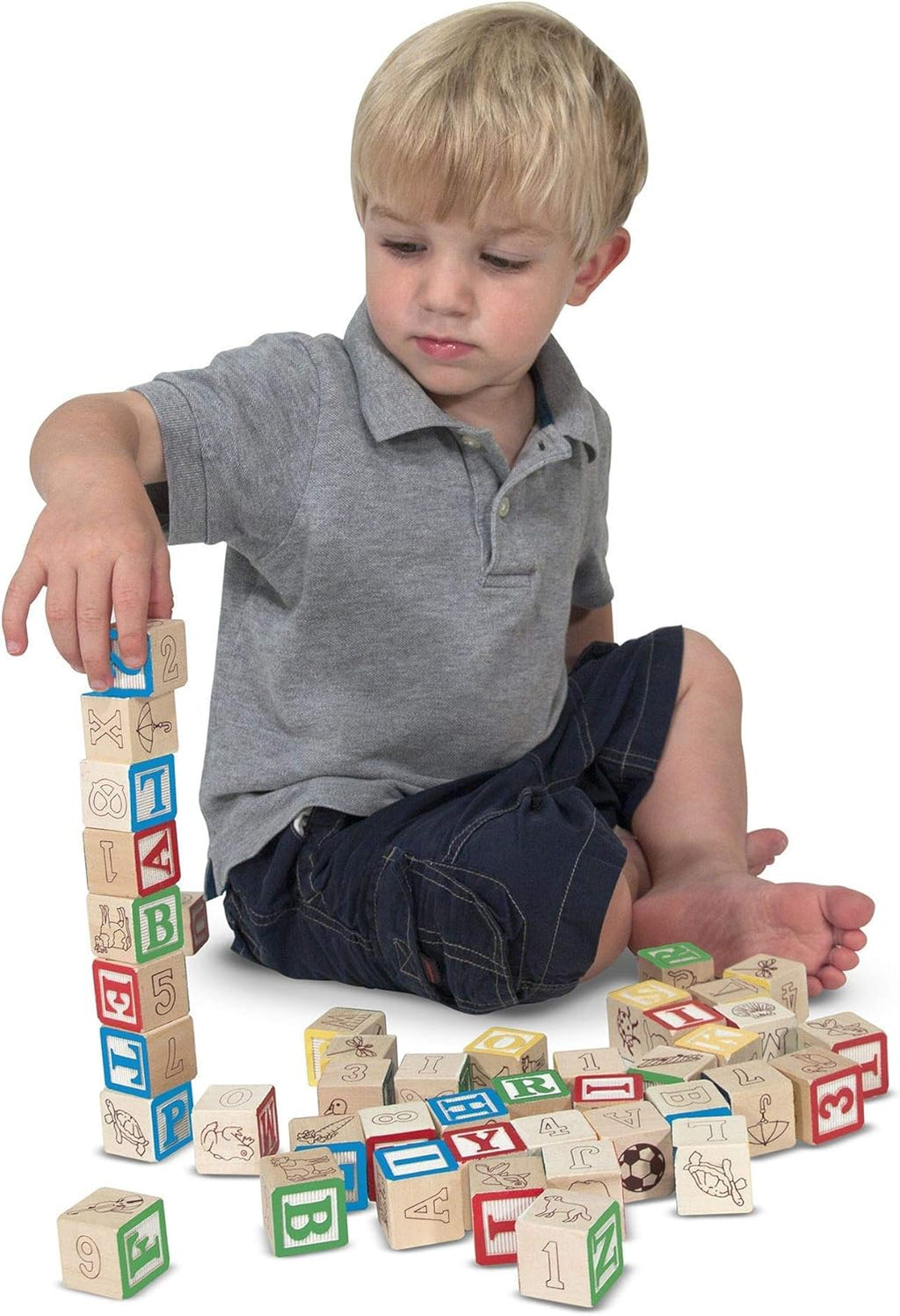 M&D Wooden ABC/123 Blocks