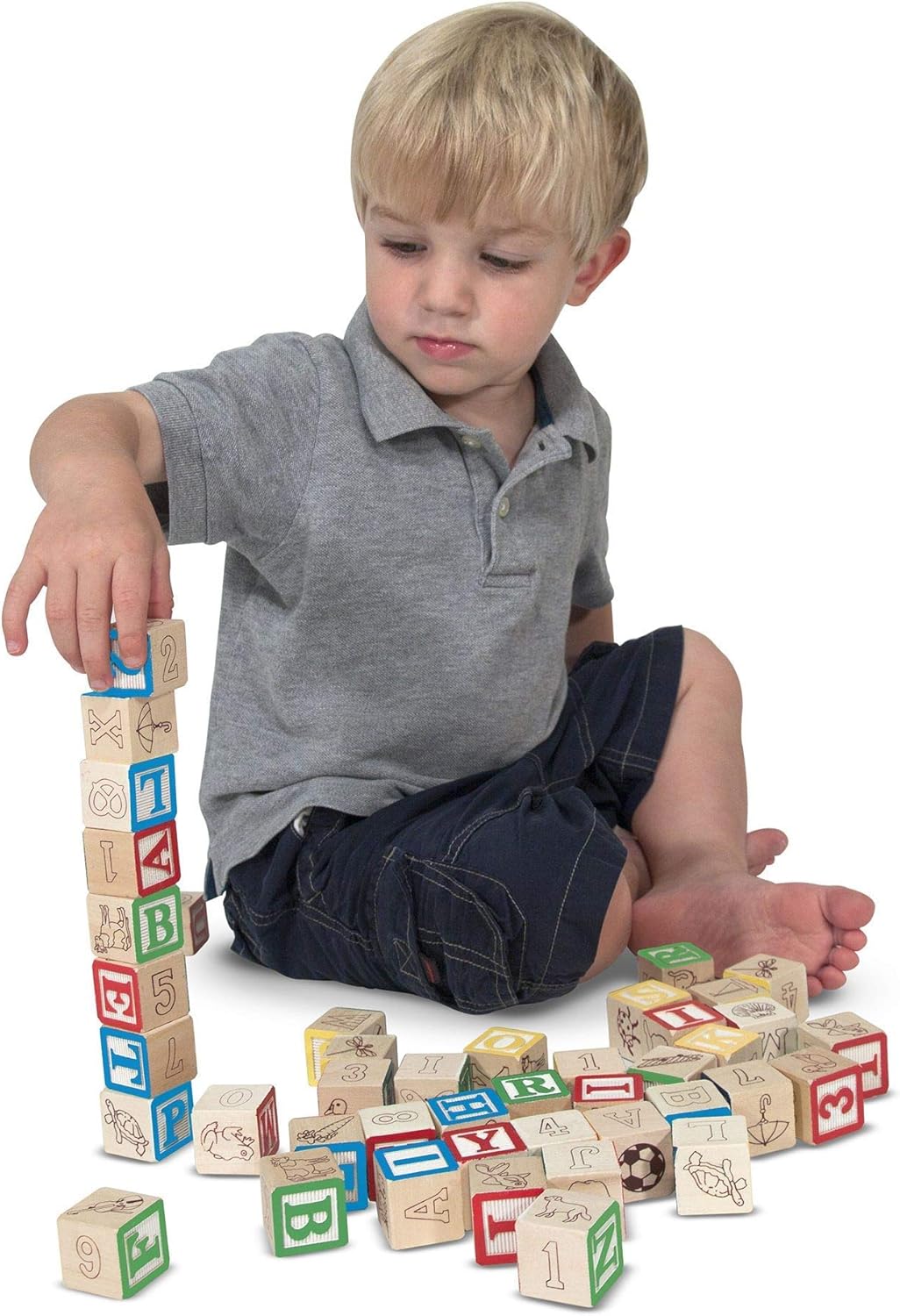 M&D Wooden ABC/123 Blocks
