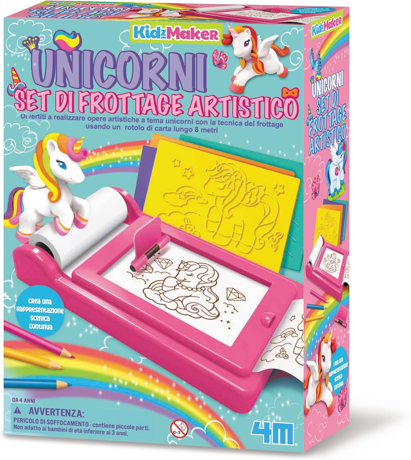 4M KidzMaker/Unicorn Rub Art Studio