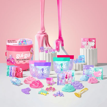 GUI GUI S2 Mega Slime Haul Kit with Colorful Slimes & Mix-Ins for Kids 6+