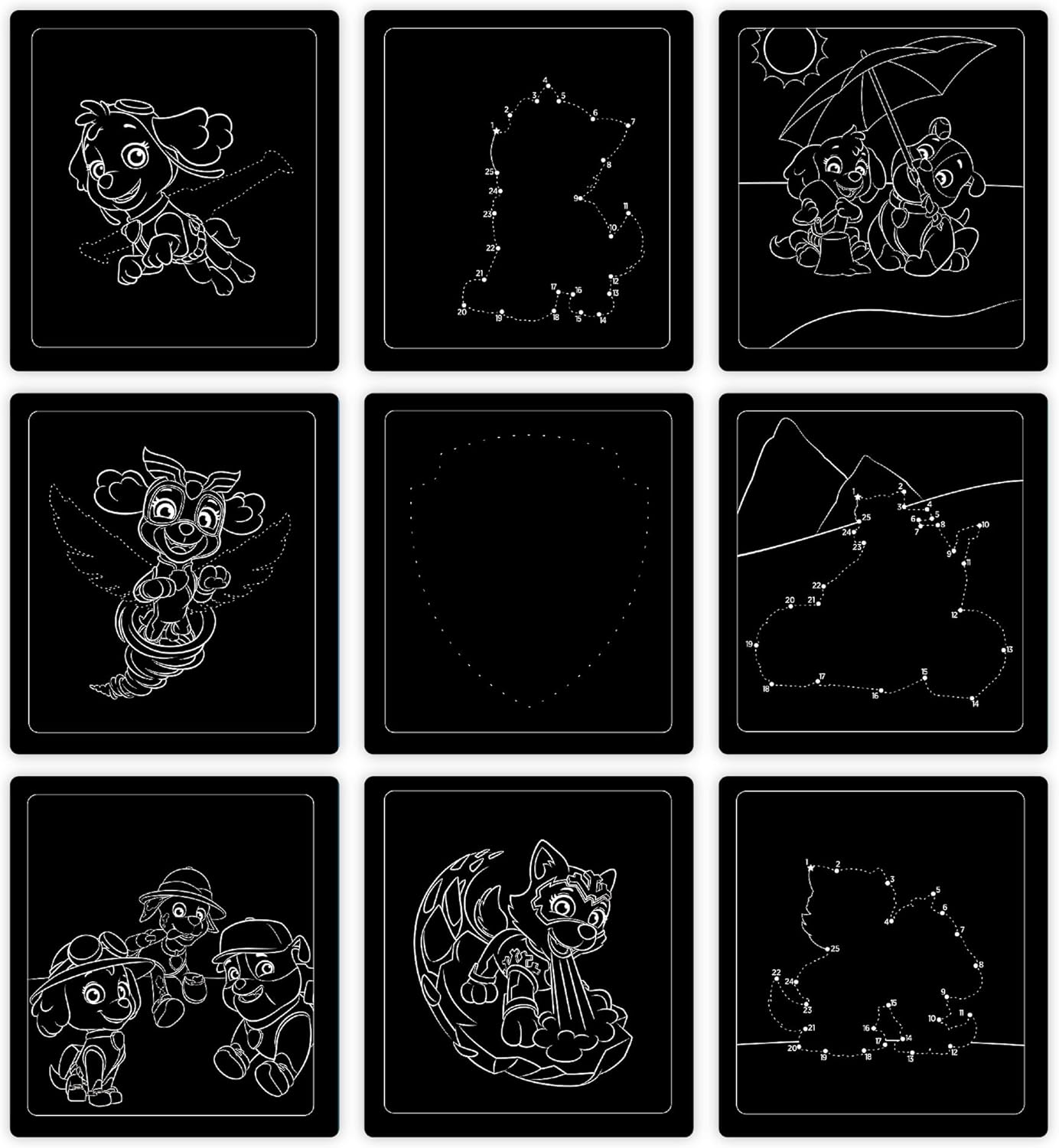 M&D Paw Patrol Scratch Art Skye Skye