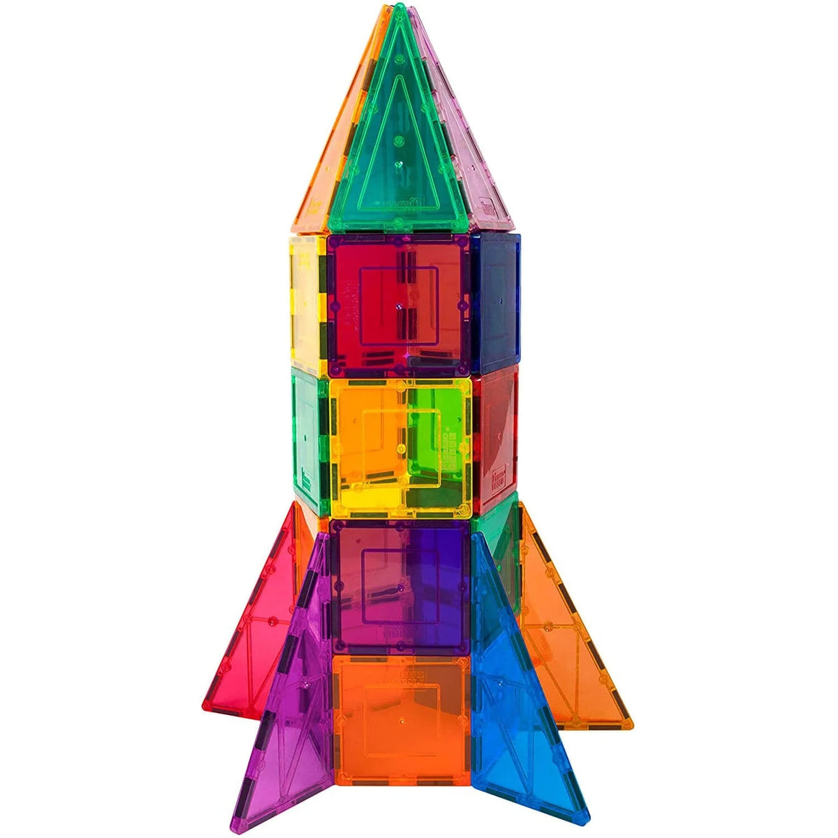PicassoTiles Rocket Booster Magnetic Building Set 32 Pieces
