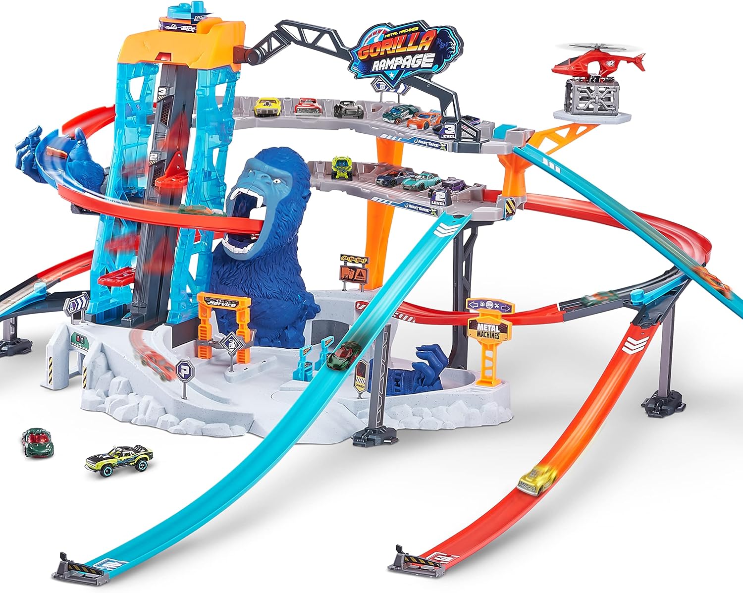 1-ZURU METAL MACHINES-Playset-Gorilla Rampage