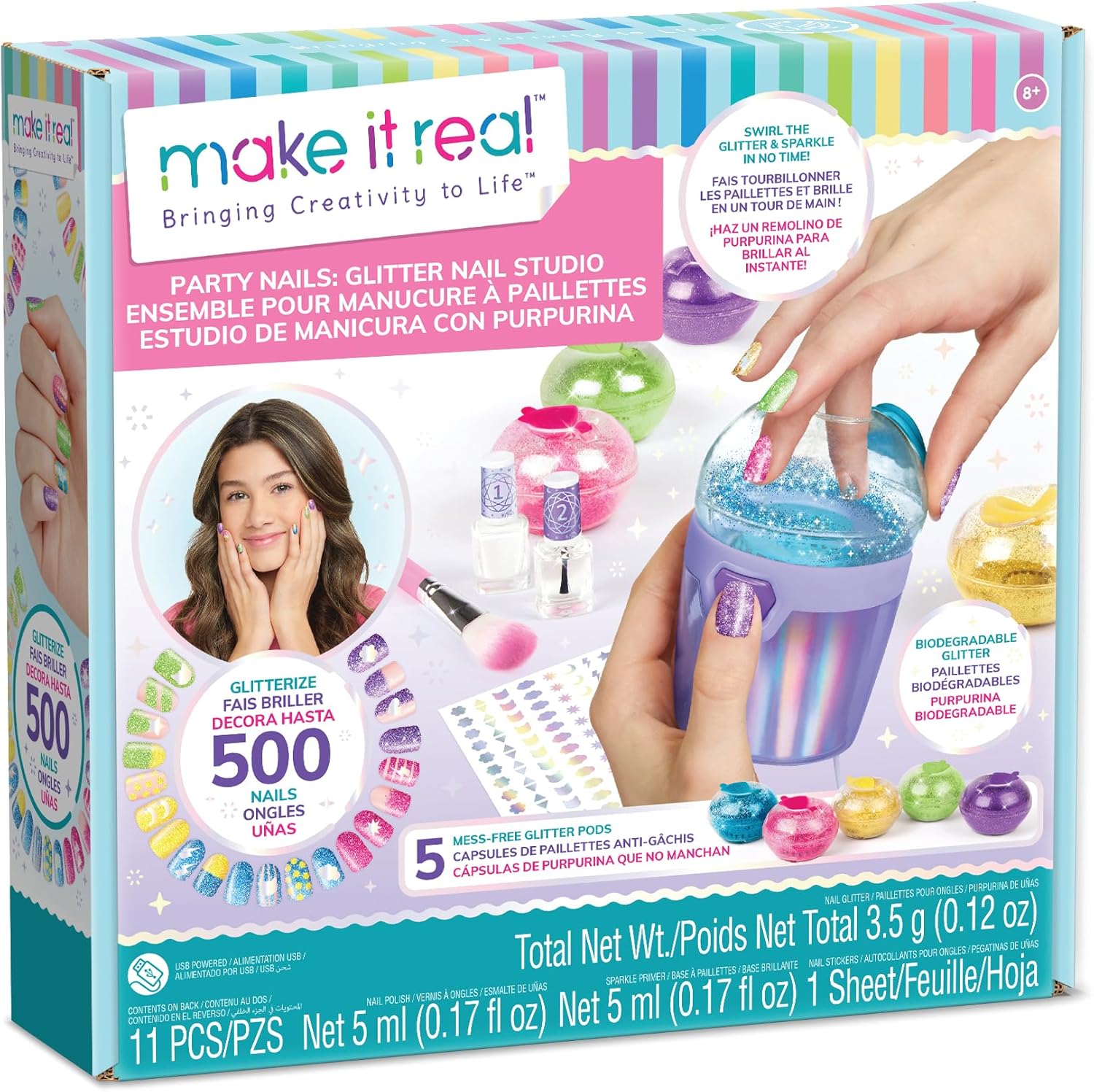Party Nails Glitter Design Set