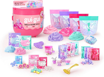 GUI GUI S2 Mega Slime Haul Kit with Colorful Slimes & Mix-Ins for Kids 6+