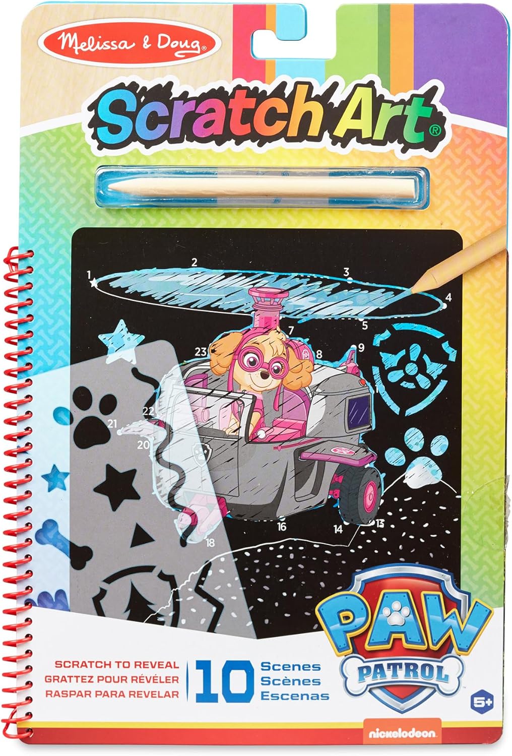 M&D Paw Patrol Scratch Art Skye Skye