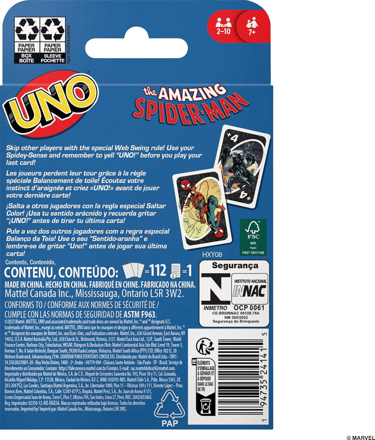 UNO SPIDER-MAN