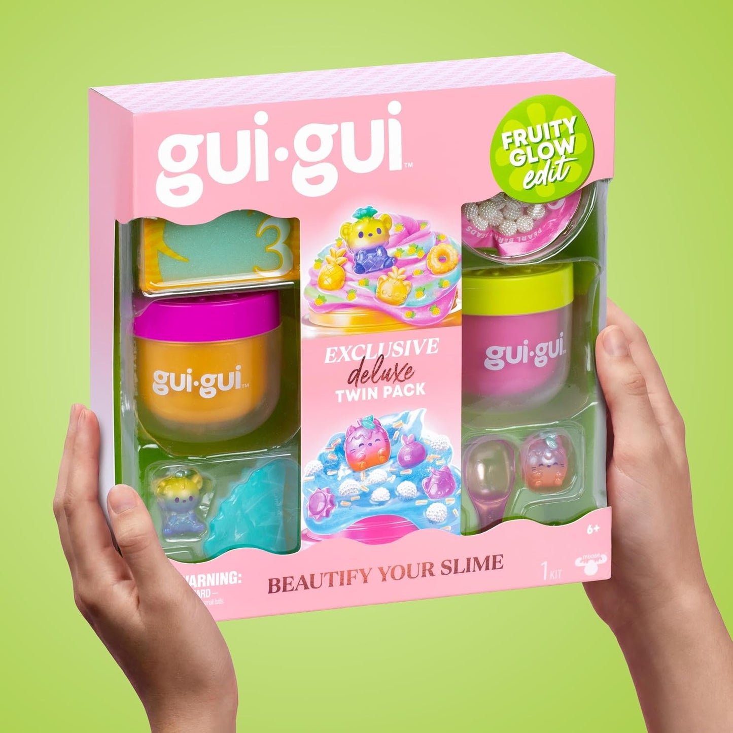 GUI GUI Fruity Glow Deluxe Twin Pack Slime Kit with Scented Slimes & Tools