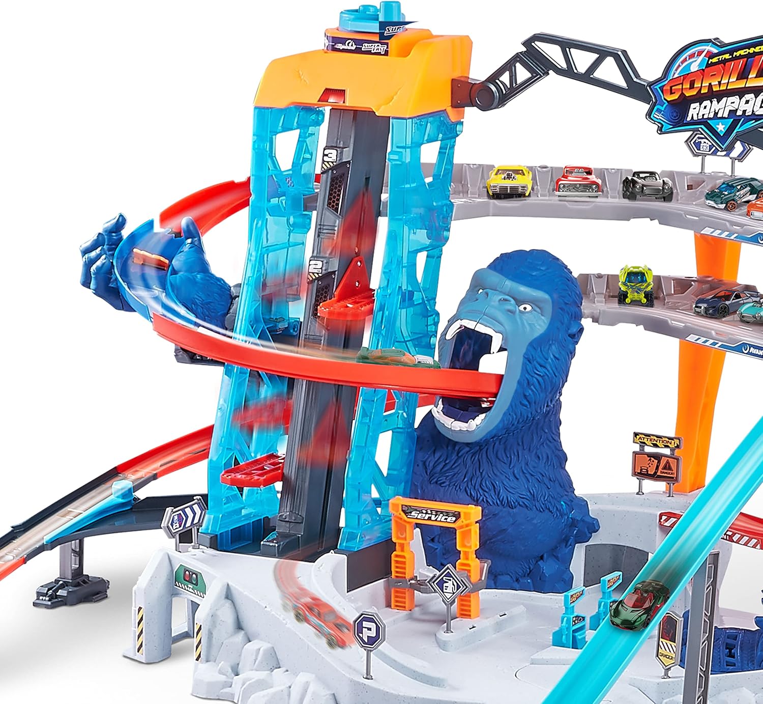 1-ZURU METAL MACHINES-Playset-Gorilla Rampage