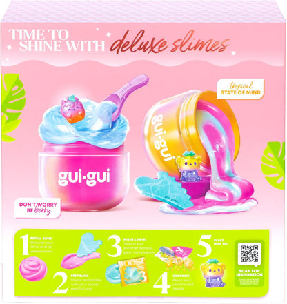 GUI GUI Fruity Glow Deluxe Twin Pack Slime Kit with Scented Slimes & Tools