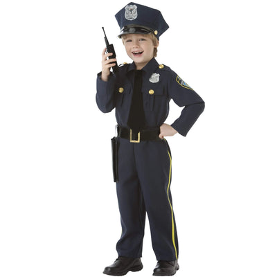 CHILD POLICE OFFICER CAREER COSTUME - TODD 3-4 yrs old