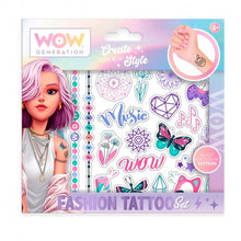 مجموعة وشوم WG + 50 وشم ملون وأبيض/أسود