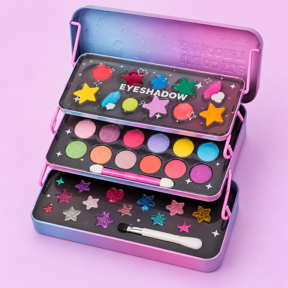 Martinelia Little Unicorn 3-Level Makeup Tin Case