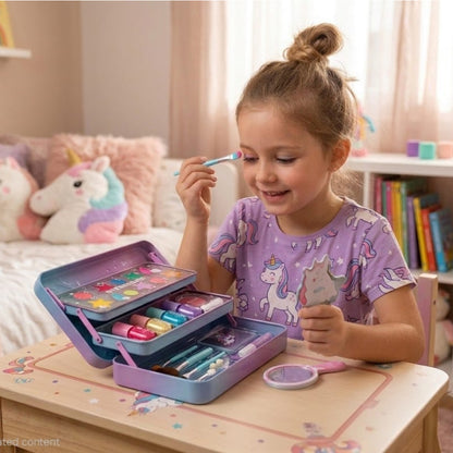 Martinelia Little Unicorn 3-Level Makeup Tin Case