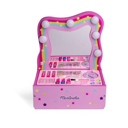 Martinelia Makeup Vanity Beauty Set with Light-Up Mirror