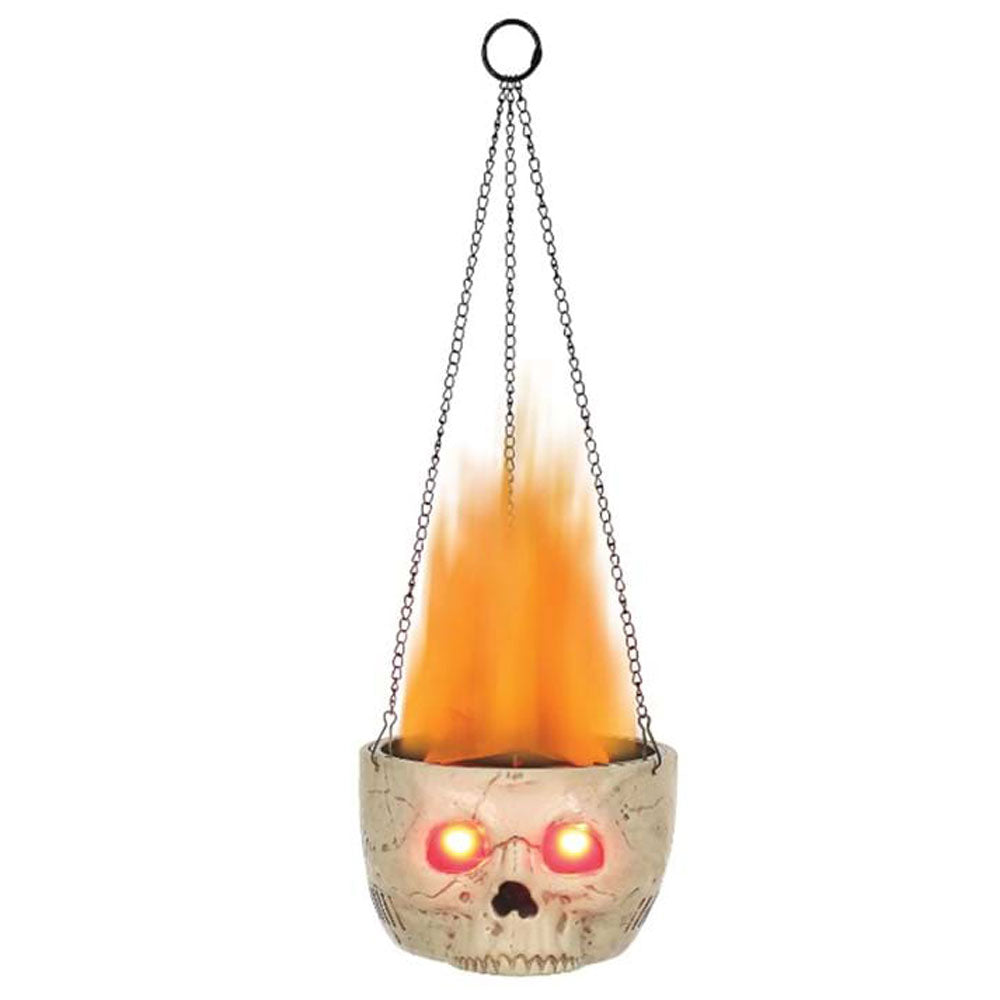 Flame Sconce Skull