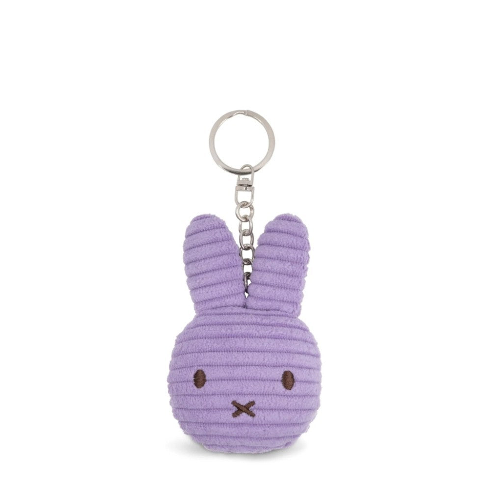 Miffy Corduroy Flat Keychain – Lilac 10cm