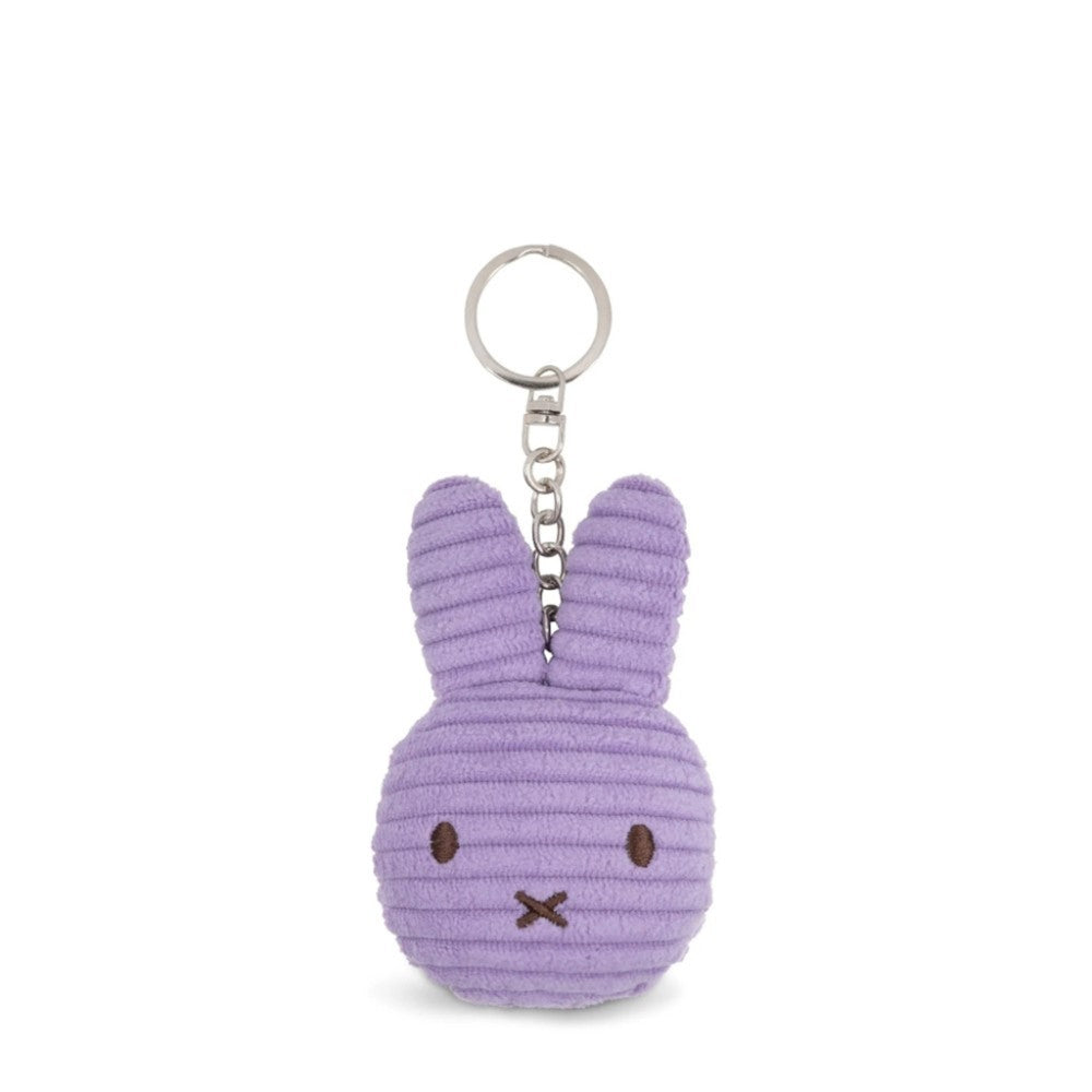 Miffy Corduroy Flat Keychain – Lilac 10cm