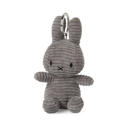Miffy ECO Corduroy Keychain – Grey 10cm