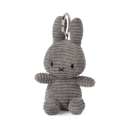 Miffy ECO Corduroy Keychain – Grey 10cm