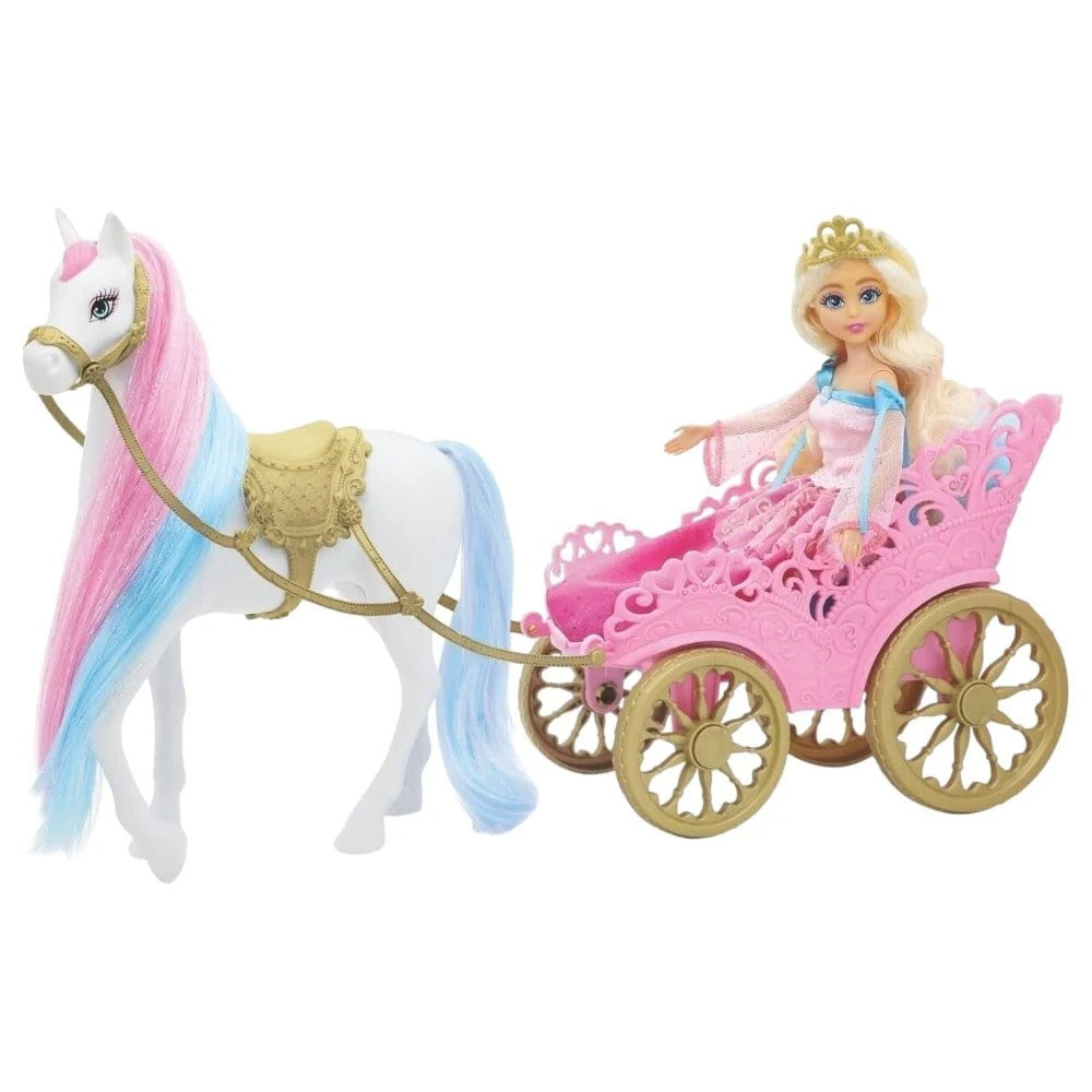 Dreameez Princess Doll with Horse & Royal Carriage