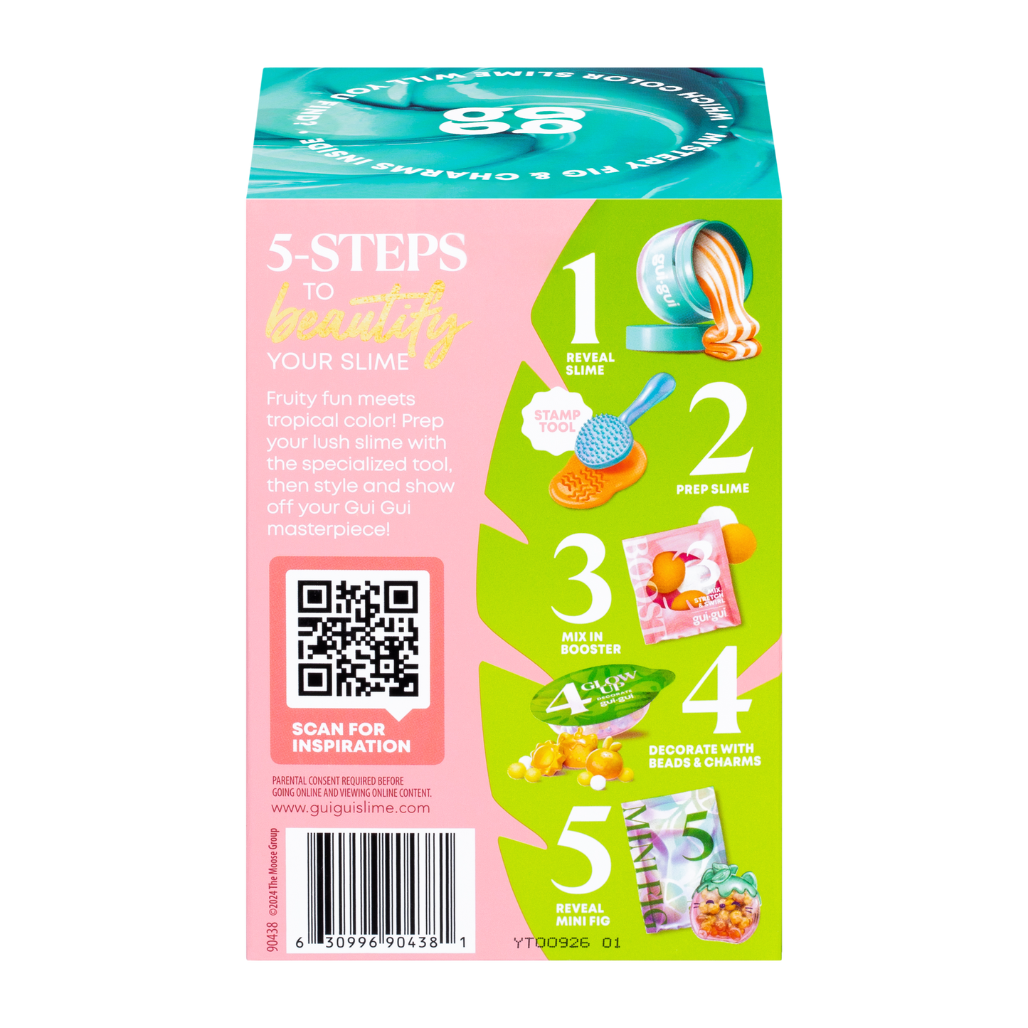 Gui Gui Slime Fruity Glow Single Pack Glow in the Dark Slime for Kids Age 6+