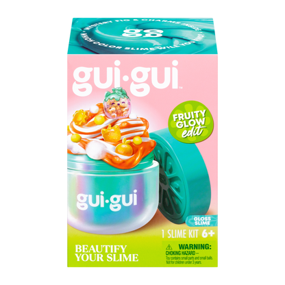 Gui Gui Slime Fruity Glow Single Pack Glow in the Dark Slime for Kids Age 6+
