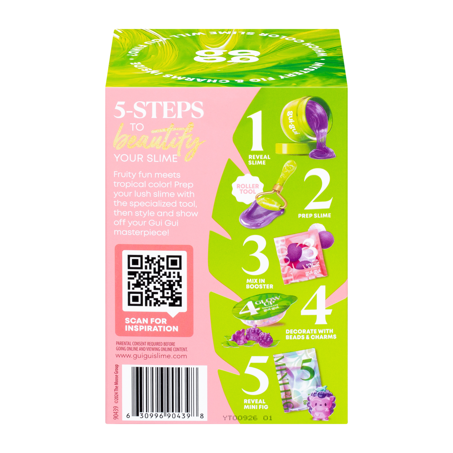 Gui Gui Slime Fruity Glow Single Pack Glow in the Dark Slime for Kids Age 6+
