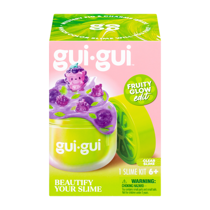 Gui Gui Slime Fruity Glow Single Pack Glow in the Dark Slime for Kids Age 6+