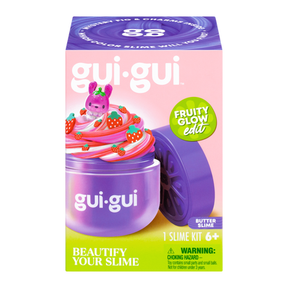 Gui Gui Slime Fruity Glow Single Pack Glow in the Dark Slime for Kids Age 6+