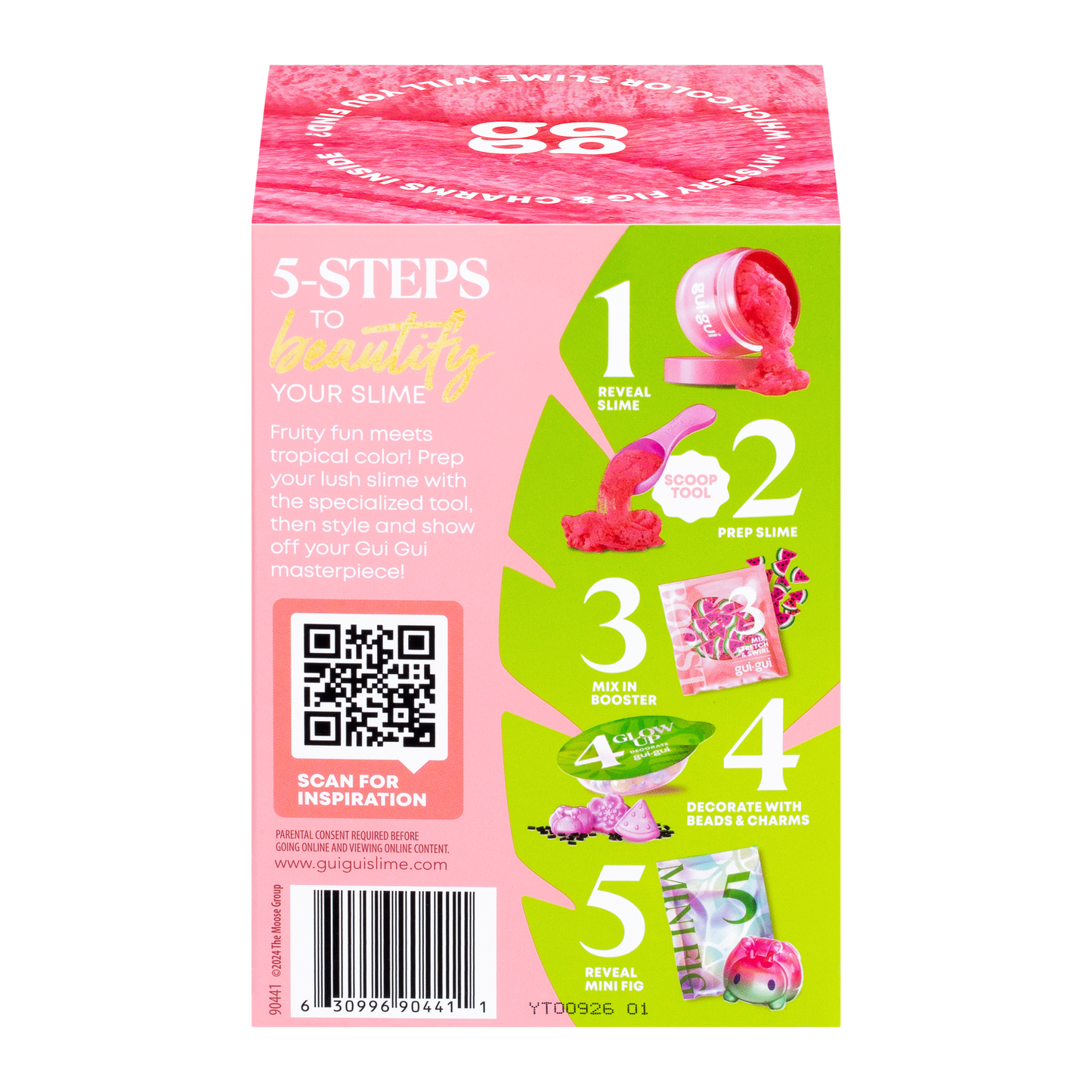 Gui Gui Slime Fruity Glow Single Pack Glow in the Dark Slime for Kids Age 6+