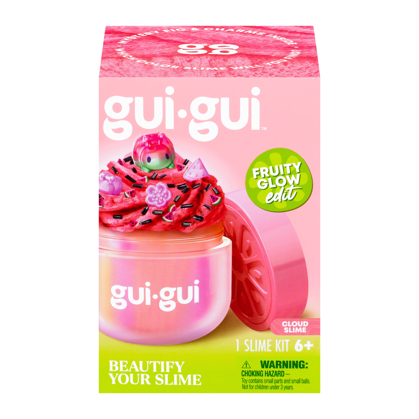 Gui Gui Slime Fruity Glow Single Pack Glow in the Dark Slime for Kids Age 6+