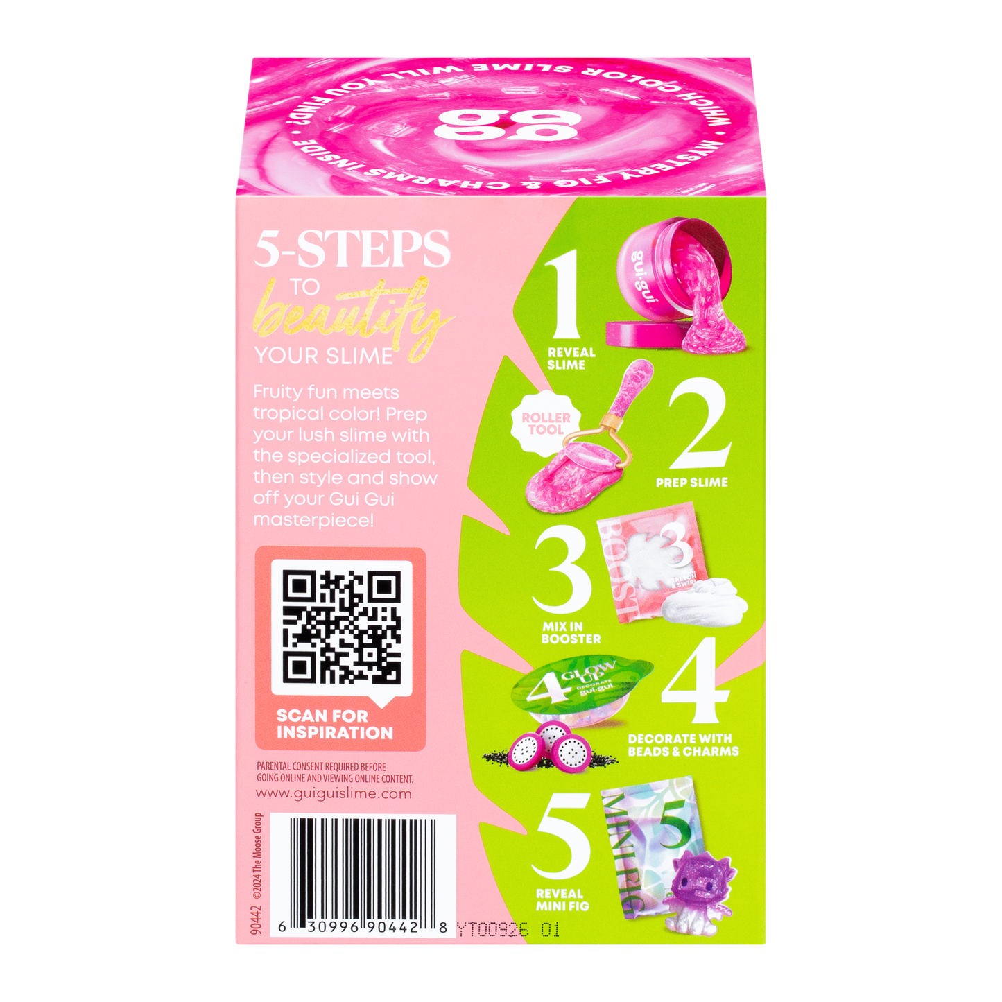 Gui Gui Slime Fruity Glow Single Pack Glow in the Dark Slime for Kids Age 6+