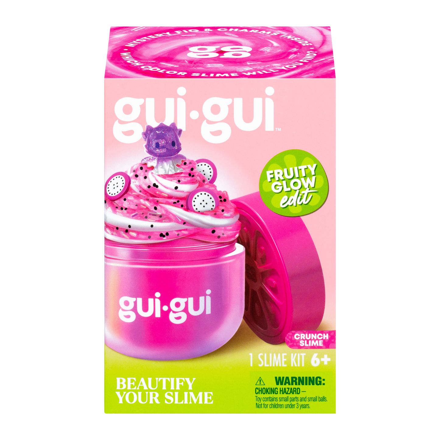 Gui Gui Slime Fruity Glow Single Pack Glow in the Dark Slime for Kids Age 6+