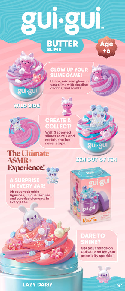Gui Gui Slime Single Pack DIY Customizable Slime Kit for Kids Age 6+