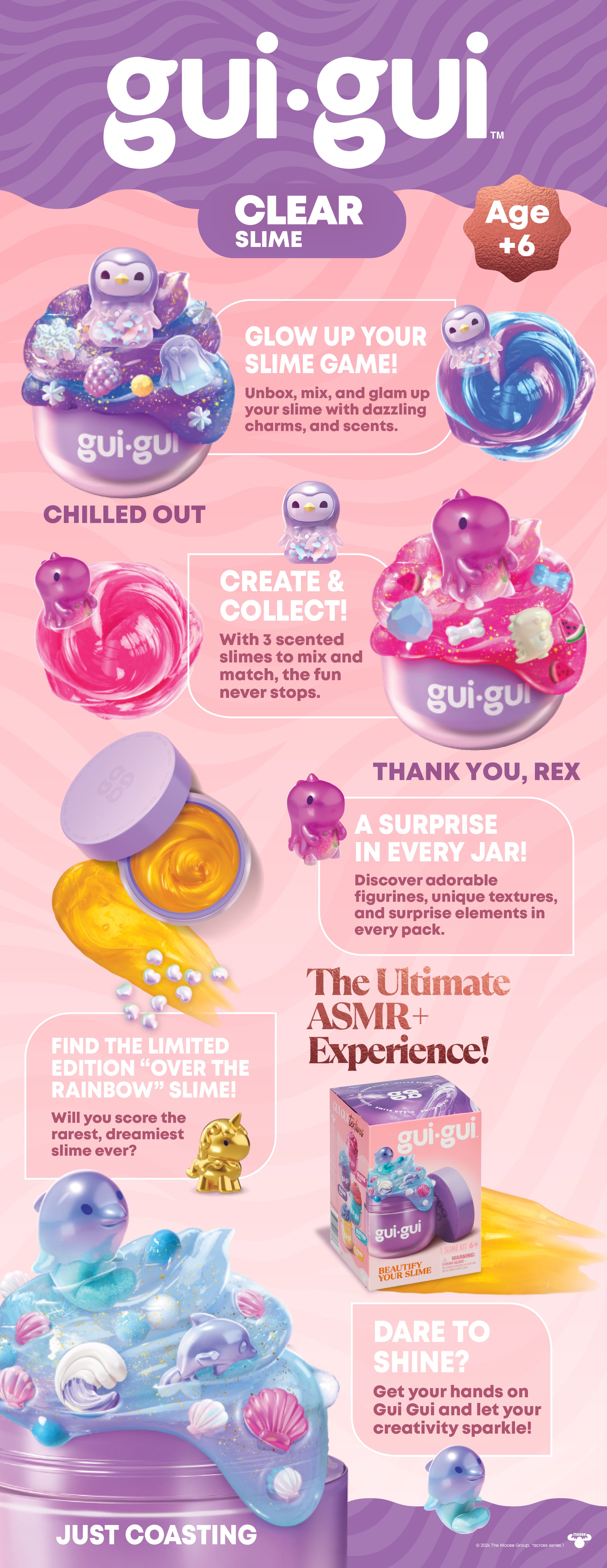 Gui Gui Slime Single Pack DIY Customizable Slime Kit for Kids Age 6+