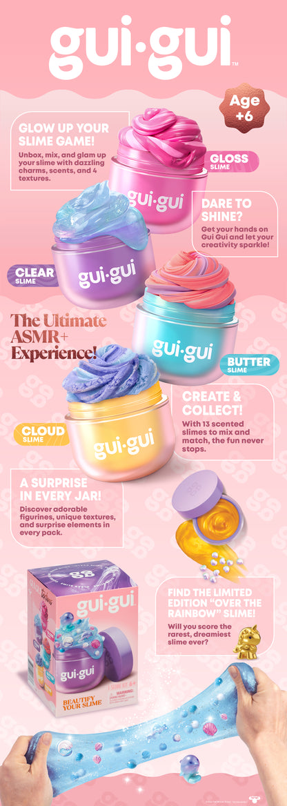 Gui Gui Slime Single Pack DIY Customizable Slime Kit for Kids Age 6+